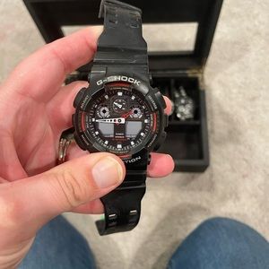 G-Shock Mens Watch Red and Black